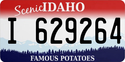 ID license plate I629264