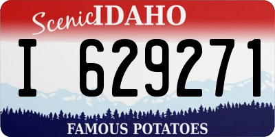 ID license plate I629271