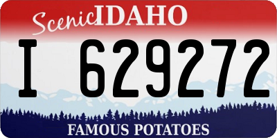 ID license plate I629272