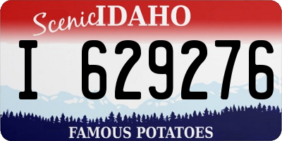 ID license plate I629276