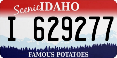 ID license plate I629277