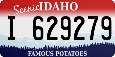 ID license plate I629279