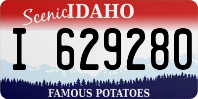 ID license plate I629280