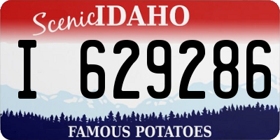 ID license plate I629286