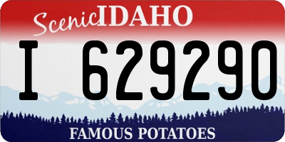 ID license plate I629290