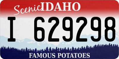 ID license plate I629298