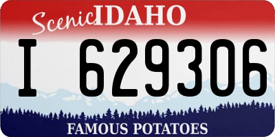 ID license plate I629306