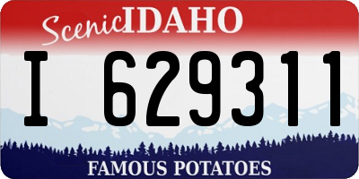 ID license plate I629311