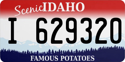 ID license plate I629320