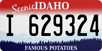 ID license plate I629324
