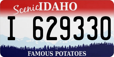 ID license plate I629330