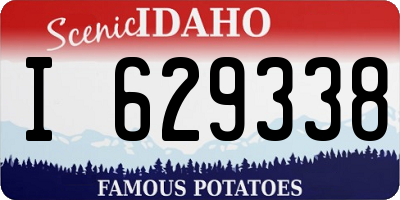 ID license plate I629338
