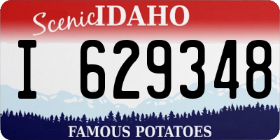 ID license plate I629348