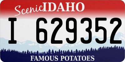 ID license plate I629352