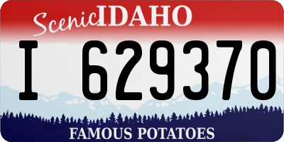 ID license plate I629370