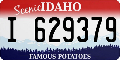 ID license plate I629379