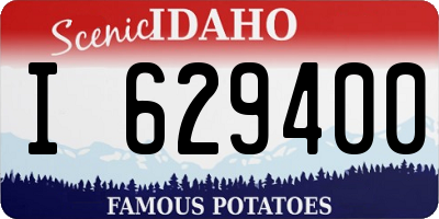 ID license plate I629400