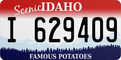 ID license plate I629409