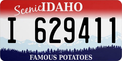 ID license plate I629411