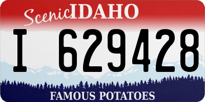 ID license plate I629428