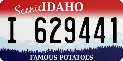 ID license plate I629441