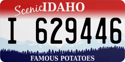 ID license plate I629446