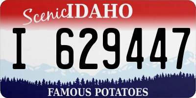 ID license plate I629447