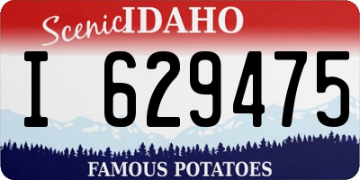 ID license plate I629475