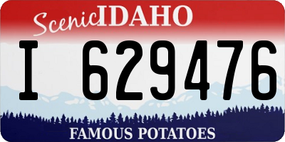 ID license plate I629476