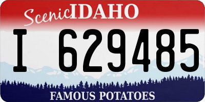 ID license plate I629485