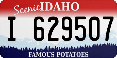 ID license plate I629507