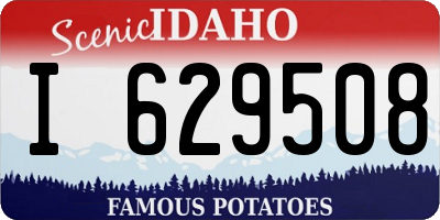ID license plate I629508