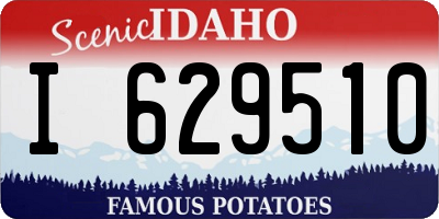 ID license plate I629510