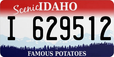 ID license plate I629512