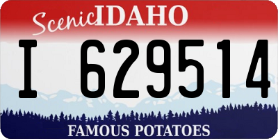 ID license plate I629514