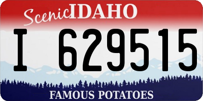 ID license plate I629515