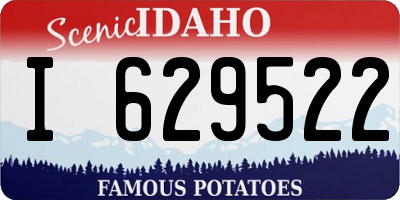 ID license plate I629522