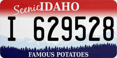 ID license plate I629528