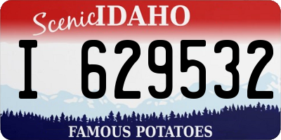 ID license plate I629532