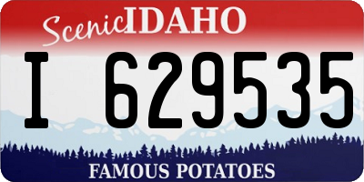 ID license plate I629535