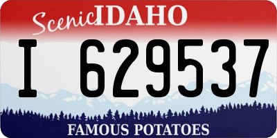 ID license plate I629537