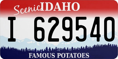 ID license plate I629540