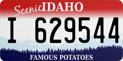ID license plate I629544