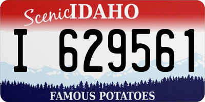 ID license plate I629561