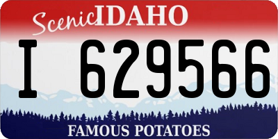 ID license plate I629566