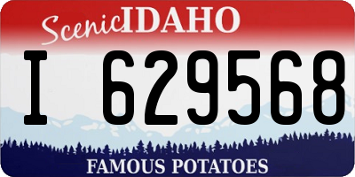 ID license plate I629568