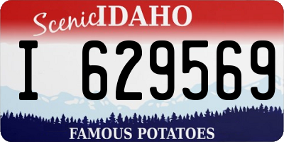 ID license plate I629569