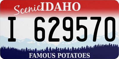 ID license plate I629570