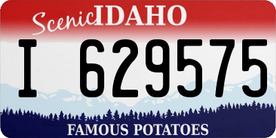 ID license plate I629575