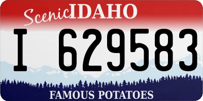 ID license plate I629583